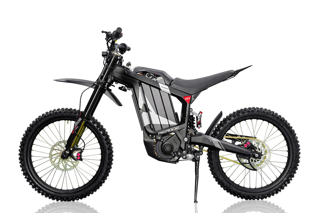RERODE R1 Offroad Electric Bike – 72V 8000W Mid-Drive Motor, 330Nm Torque, 35Ah Battery, 19" Off-Road Tires