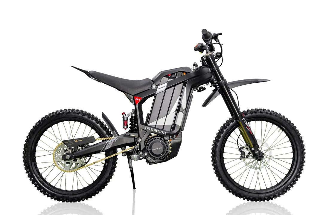 RERODE R1 Offroad Electric Bike – 72V 8000W Mid-Drive Motor, 330Nm Torque, 35Ah Battery, 19" Off-Road Tires