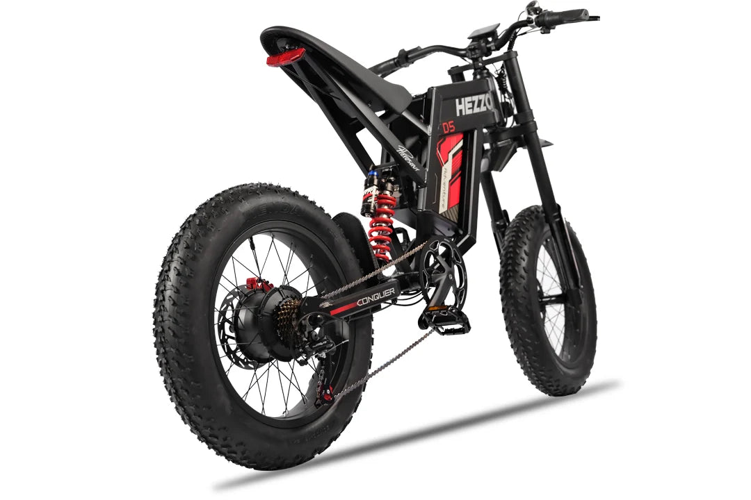 HEZZO D5 All-Terrain Electric Dirt Bike – 60V 3000W Hub Motor, 30Ah Battery, 20"×4.0" Fat Tire