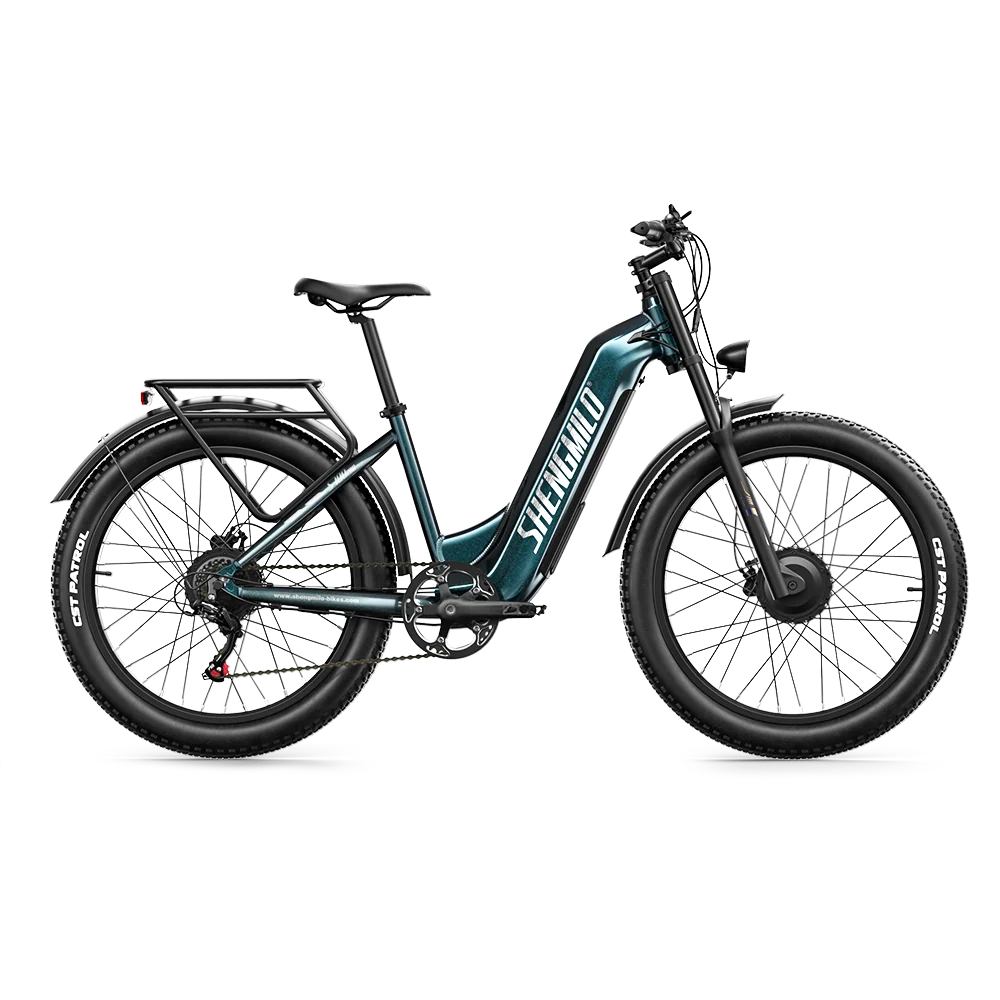 Shengmilo S700 Electric Bike for Adults – 2000W Dual Motor Fat Tire Ebike, 31MPH, 48V 17.5Ah Samsung Battery, 26"×3.0" Full Suspension E-Mountain Bike