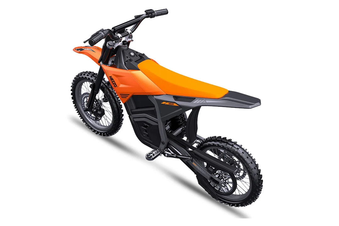 HEZZO D3 Pro Electric Dirt Bike for Adults – 60V 6000W Mid-Drive Motor, 30Ah Battery, 17"/14" Off-Road Tires