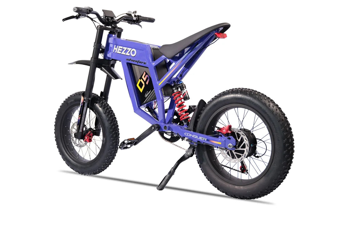 HEZZO D5 All-Terrain Electric Dirt Bike – 60V 3000W Hub Motor, 30Ah Battery, 20"×4.0" Fat Tire