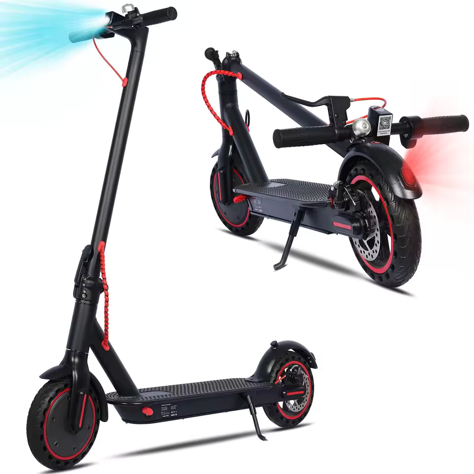 HEZZO HS-04 Pro Electric Scooter for Adults – 350W Motor, 36V 10.4Ah Battery, 8.5" Tires, 25-Mile Range, Folding Commuter E-Scooter with APP Control