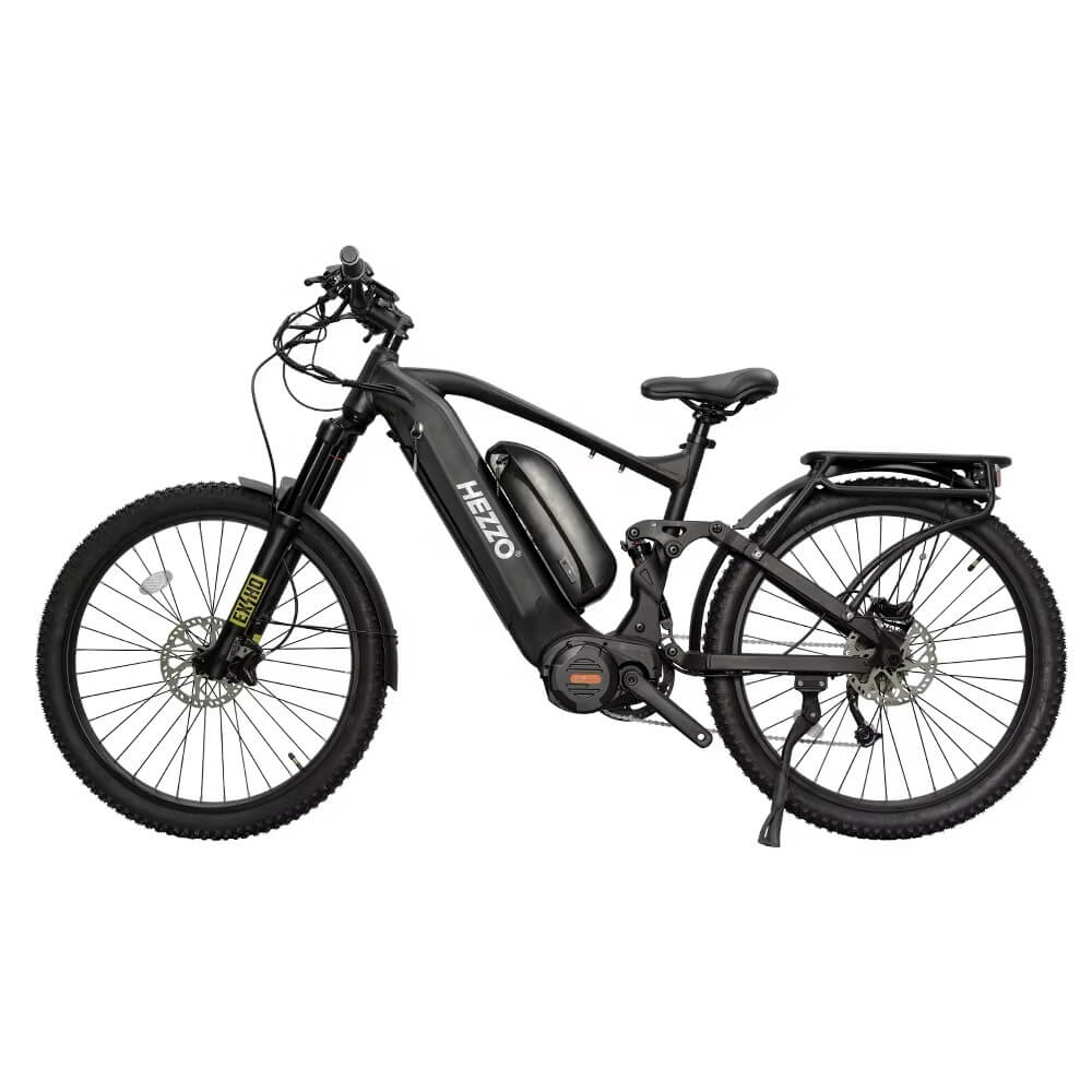 HEZZO K8 Dual Battery Electric Bike – Bafang M620 52V 1000W Mid-Drive, 40Ah Samsung/LG Battery, 27.5"×3.0" Kenda Fat Tire